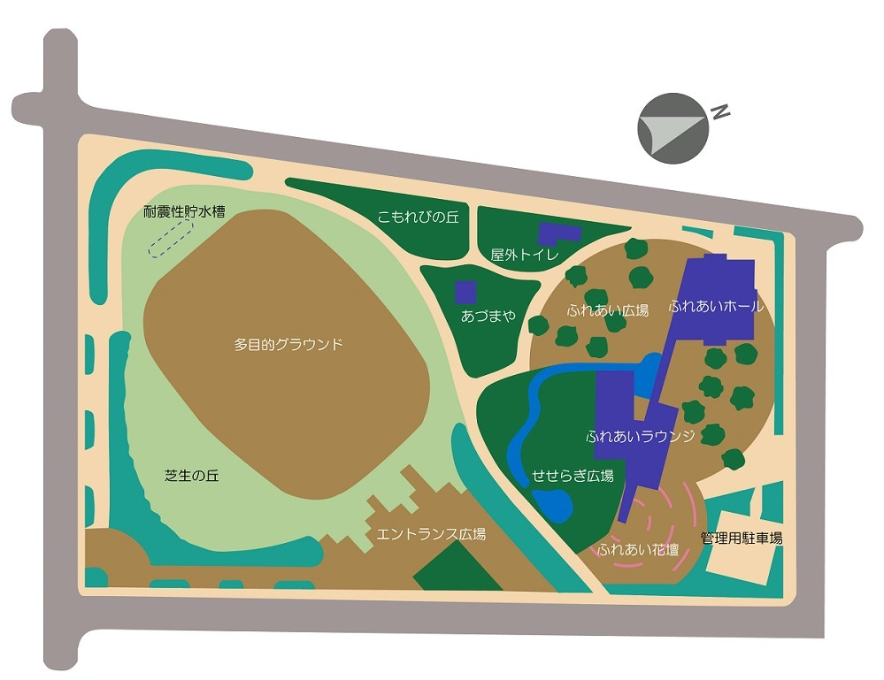 荒井中央公園見取り図