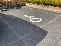 Parking space for the physically challenged