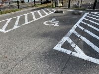 Parking space for the physically challenged